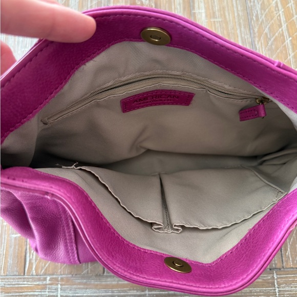 American Leather Co. Pink Shoulder Bag - Picture 3 of 5